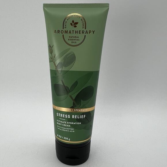 Bath & Body Works Aromatherapy EUCALYPTUS SPEARMINT Body Cream 8 oz NEW Summer - Picture 1 of 3